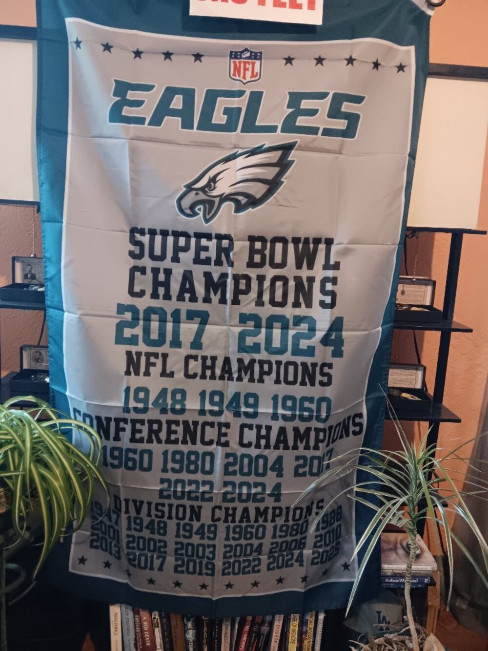 Philadelphia Eagles Vertical Championships NFL 3X5 Feet American Flag Banner Pol